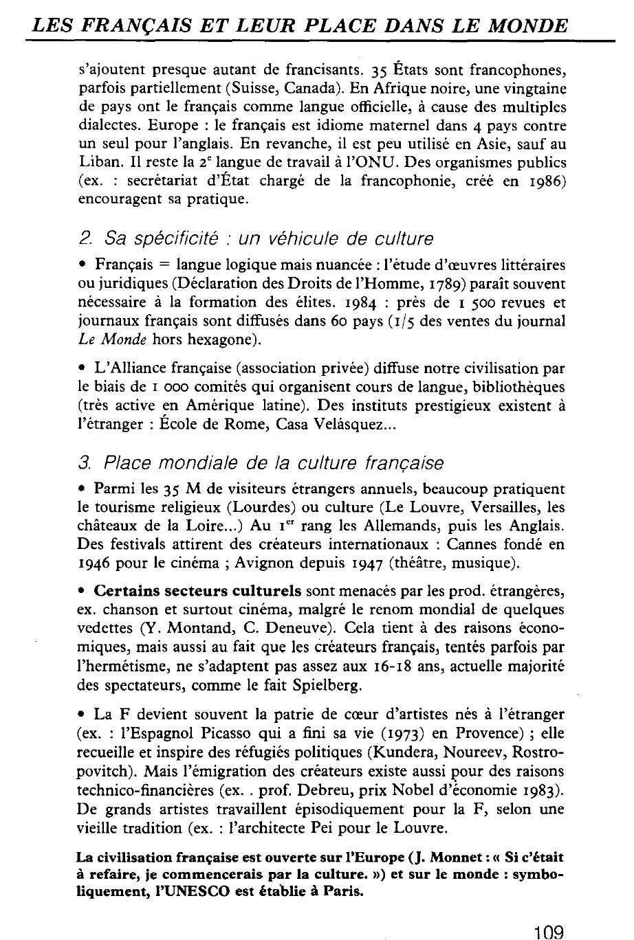 Prévisualisation du document FRANCOPHONIE ET RAYONNEMENT FRANÇAIS
