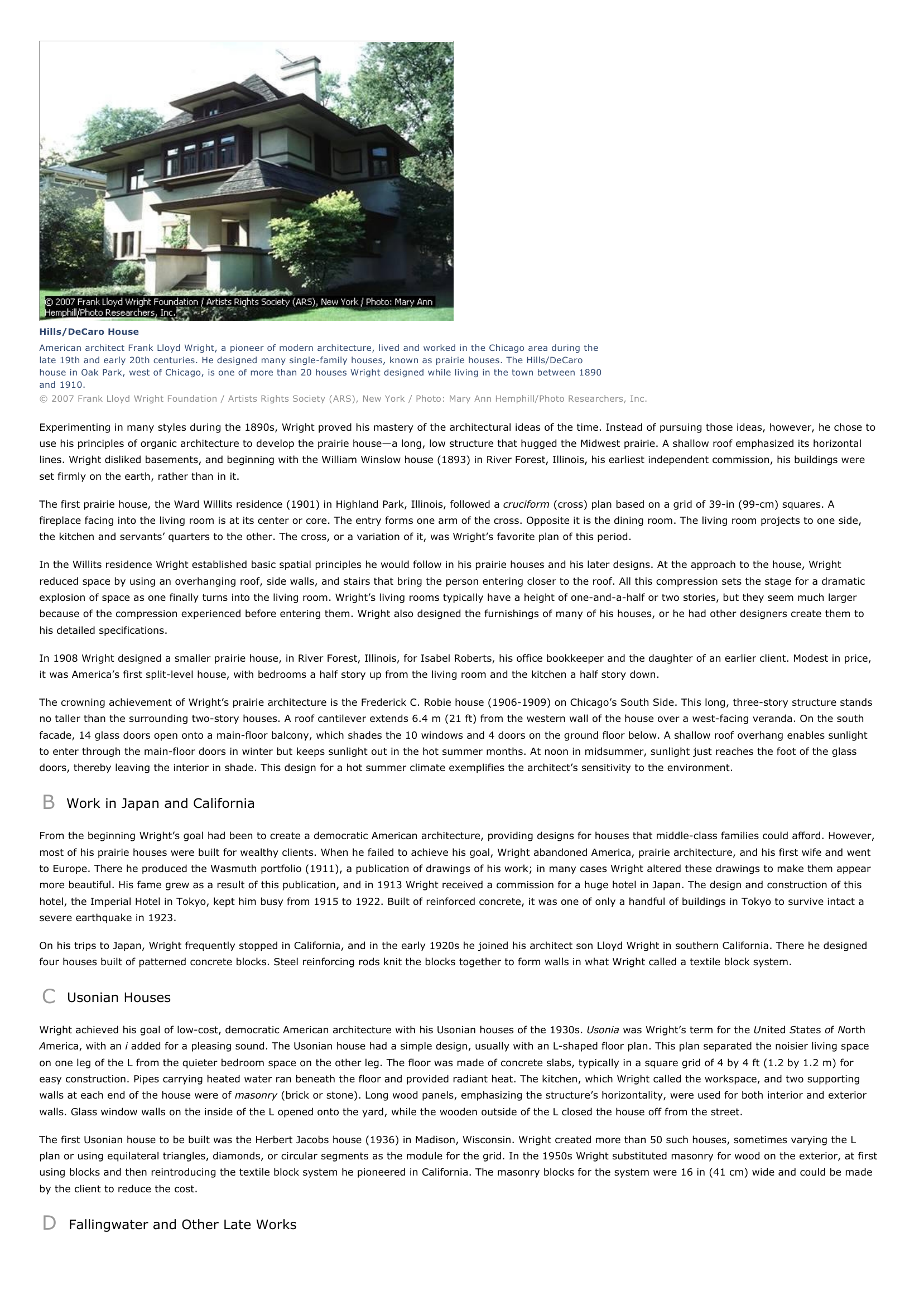 Prévisualisation du document Frank Lloyd Wright
I

INTRODUCTION

Robie House
The Frederick C.