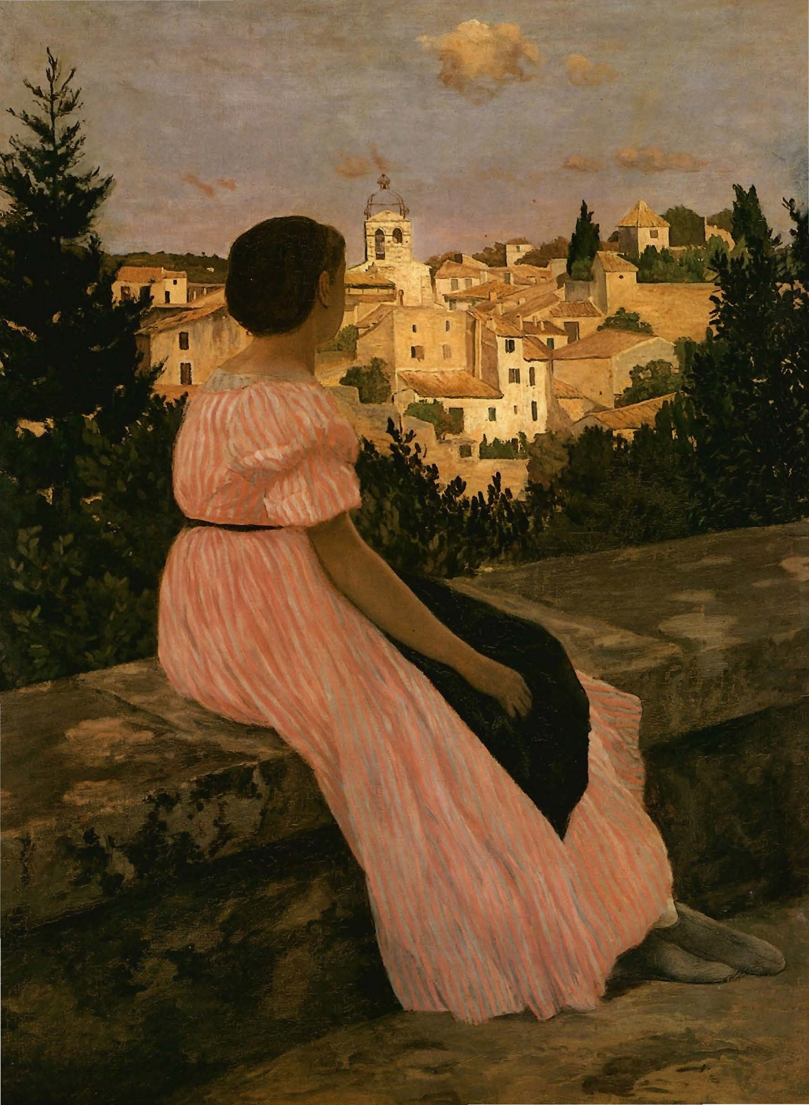 Prévisualisation du document Frédéric BAZILLE:
LA ROBE ROSE.