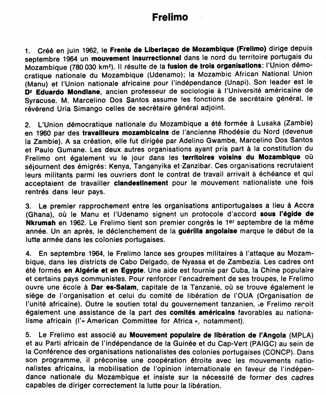 Prévisualisation du document Frelimo