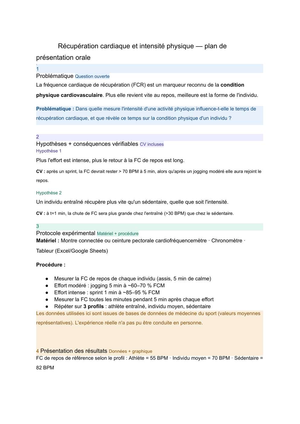 Prévisualisation du document Frequence cardiaque