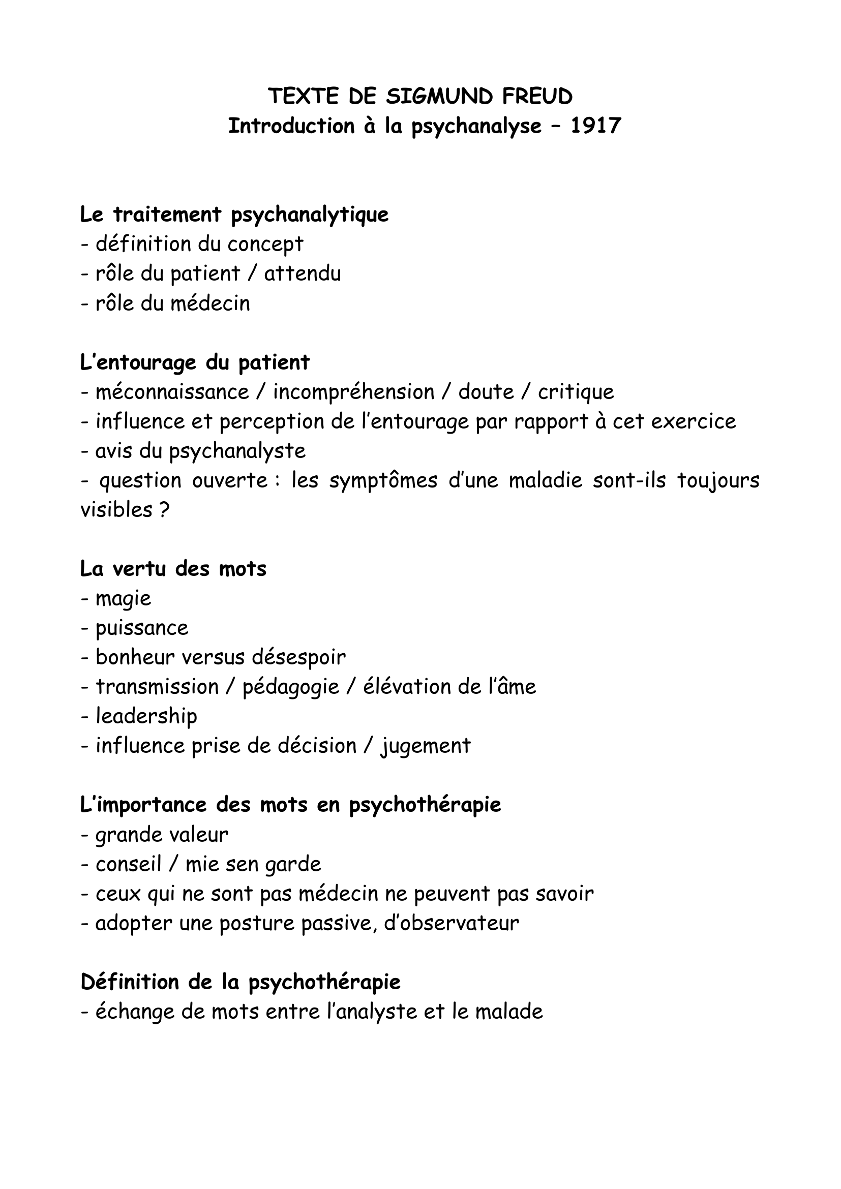 Prévisualisation du document Freud : Introduction à la psychanalyse