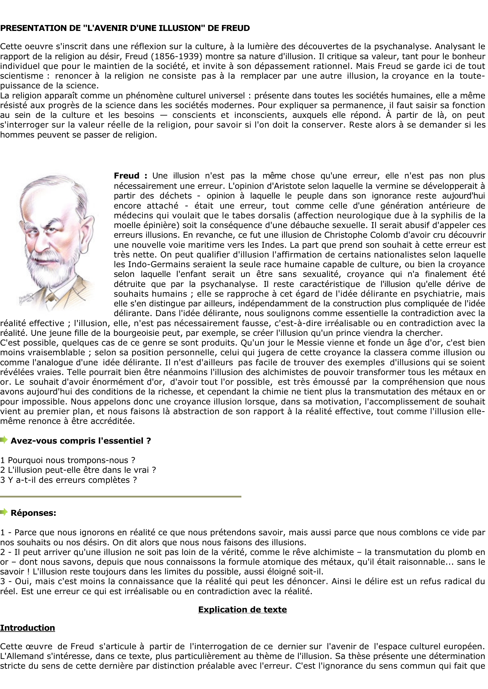 Prévisualisation du document Freud: L'erreur n'est-elle due 

qu'à l'ignorance ?