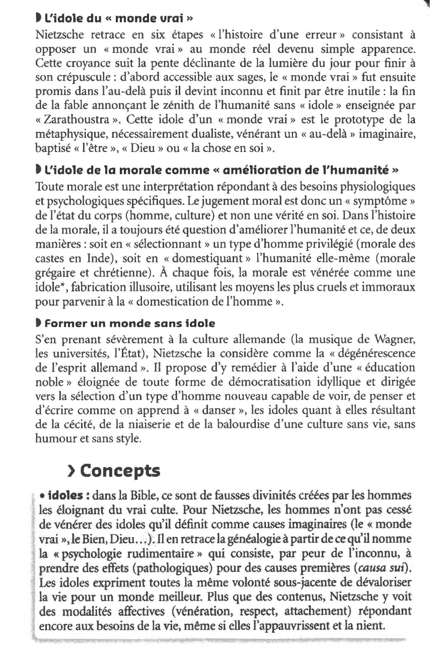 Prévisualisation du document 	FRIEDRICH NIETZSCHE : LE CREPUSCULE DES IDOLES (Résumé & Analyse)