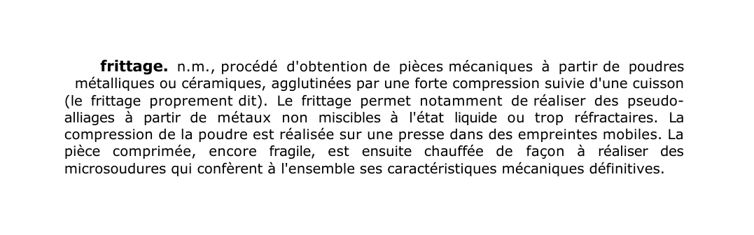 Prévisualisation du document frittage.