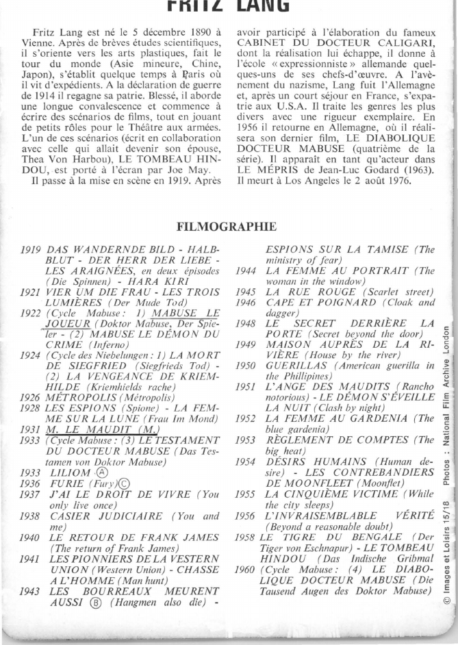 Prévisualisation du document Fritz Lang