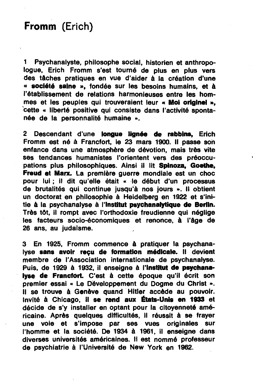 Prévisualisation du document Fromm Erich