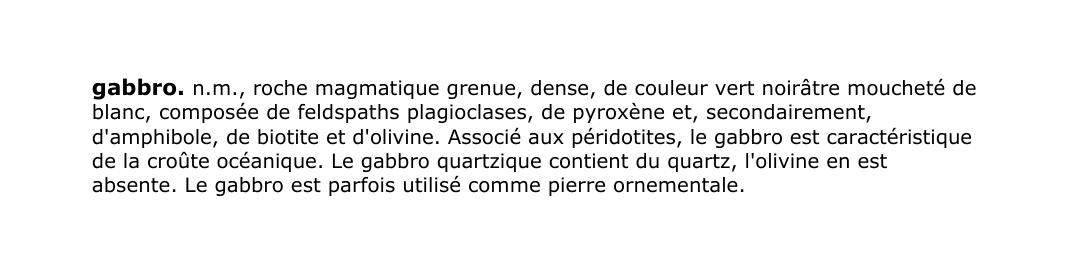 Prévisualisation du document gabbro.