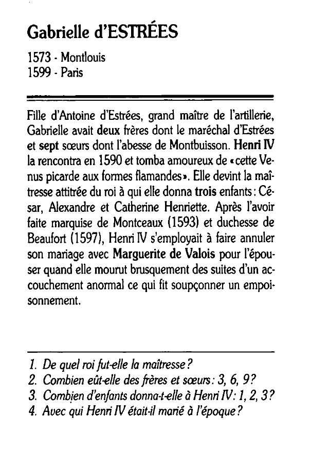 Prévisualisation du document Gabrielle d'ESTRÉES