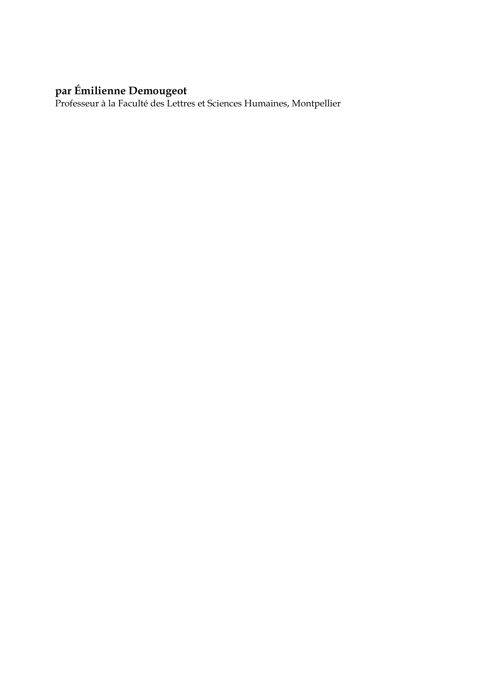 Prévisualisation du document Galla Placidia

par Émilienne Demougeot
Professeur à la Faculté des Lettres et