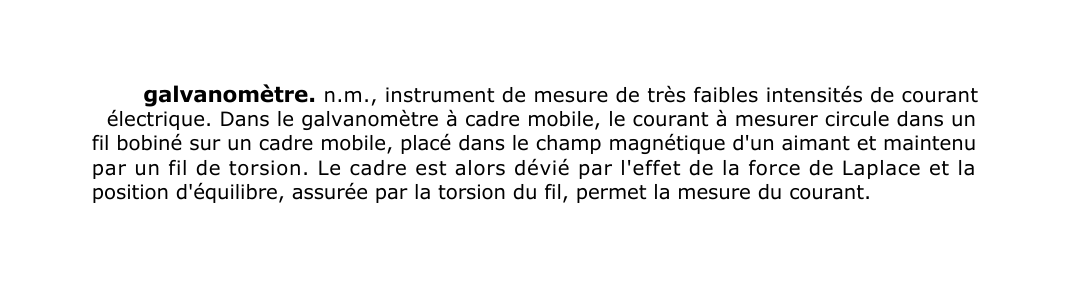 Prévisualisation du document galvanomètre.