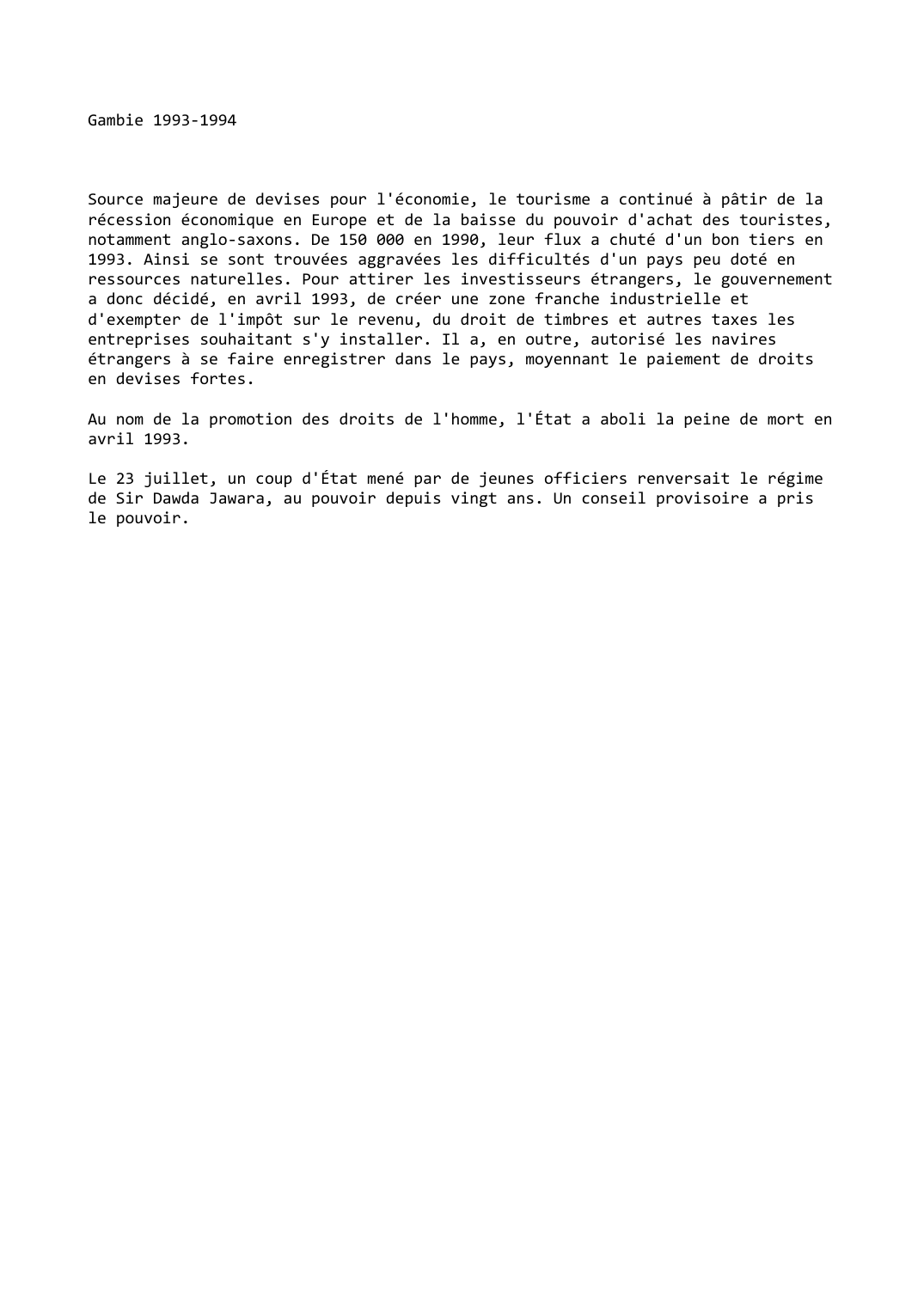 Prévisualisation du document Gambie (1993-1994)