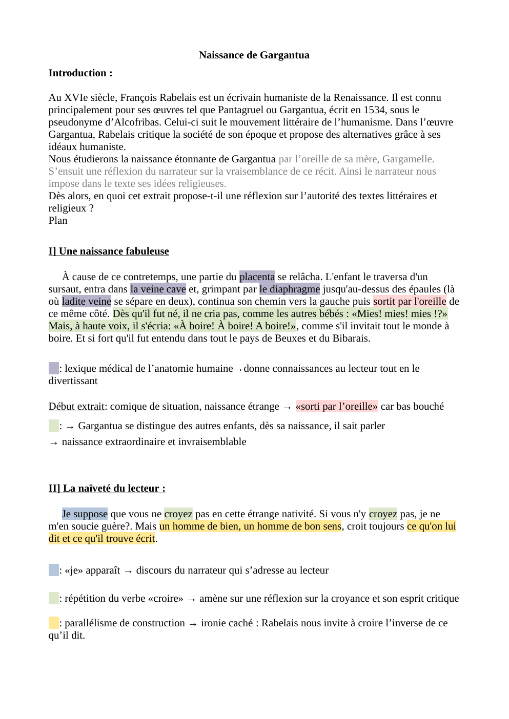 Prévisualisation du document Gargantua analyse linéaire prologue la Naissance