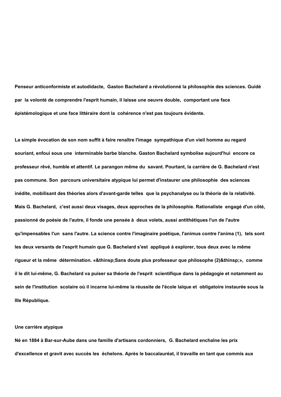 Prévisualisation du document Gaston Bachelar