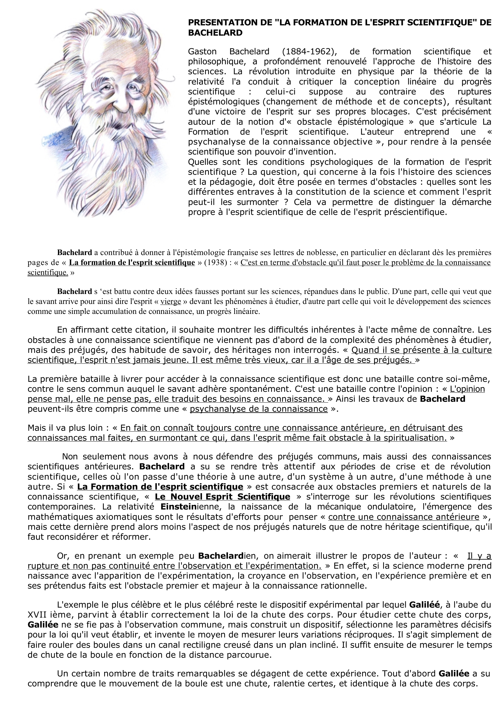 Prévisualisation du document Gaston Bachelard et le progrès des sciences
