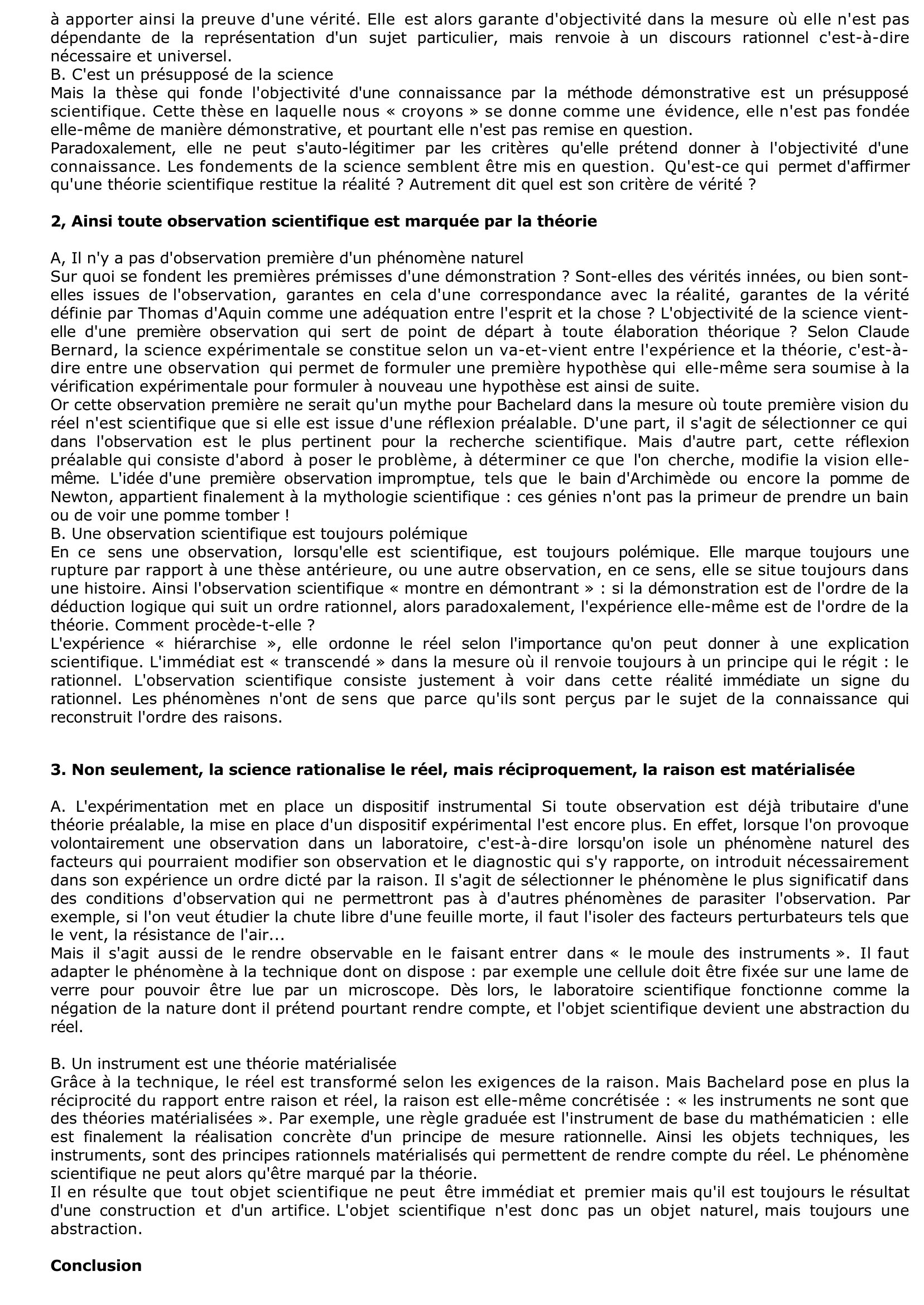 Prévisualisation du document Gaston Bachelard: Objectivité et théorie