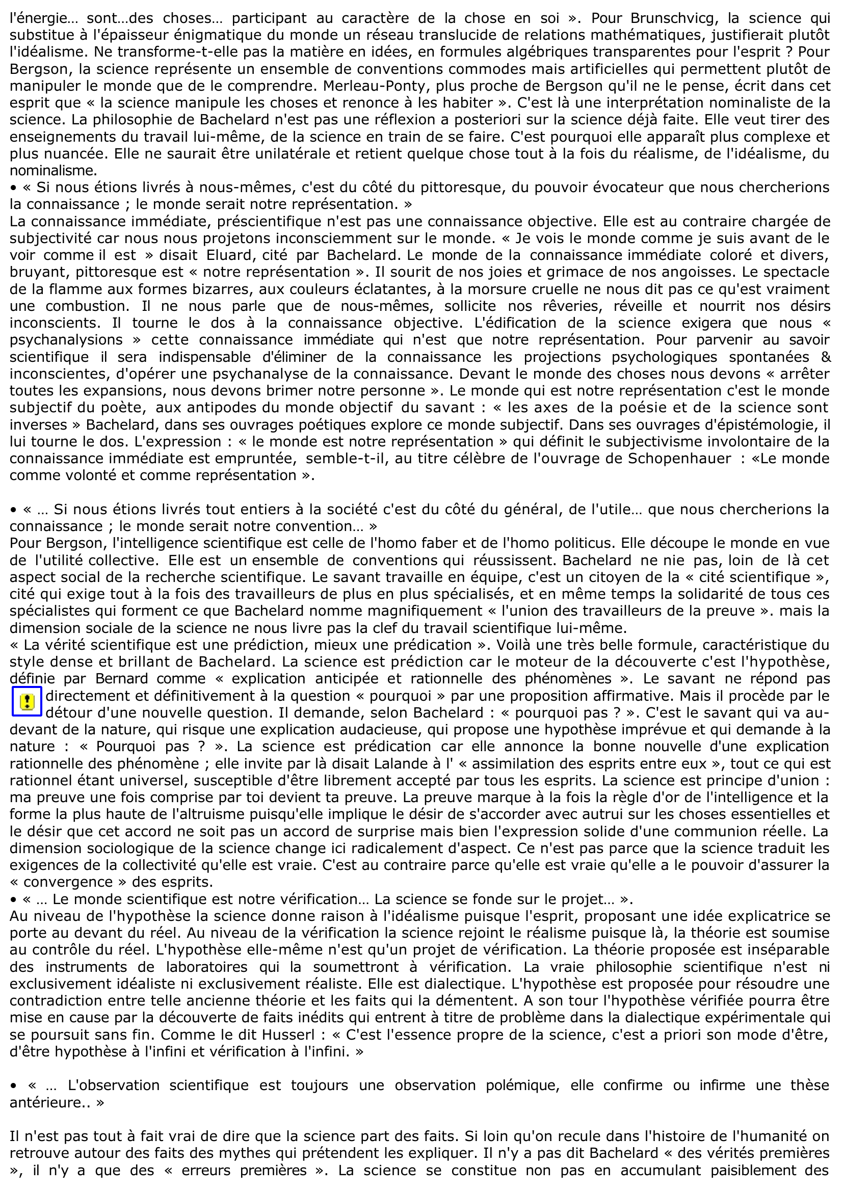 Prévisualisation du document Gaston Bachelard: Savoir scientifique critiqué et contrôlé...