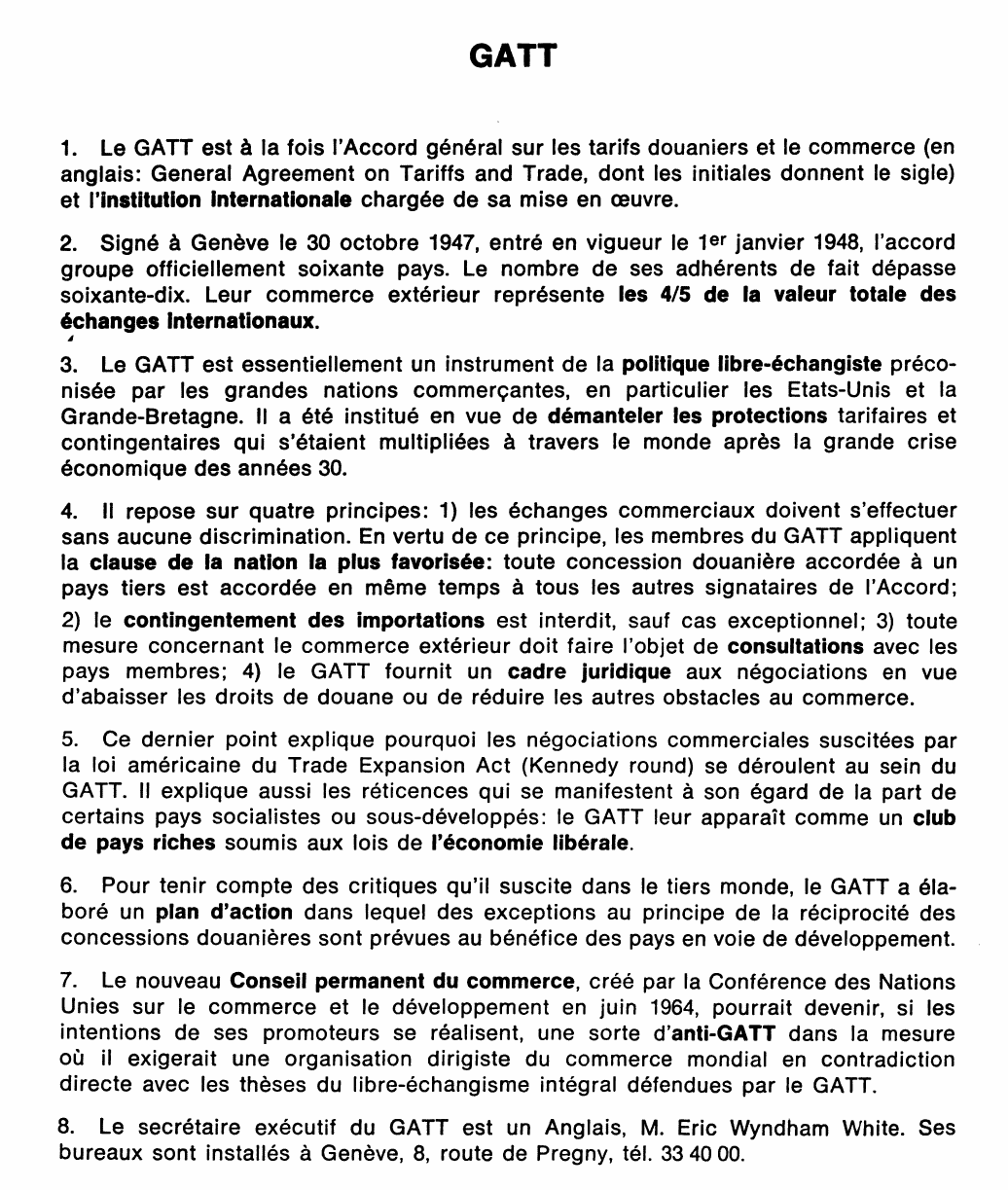 Prévisualisation du document GATT