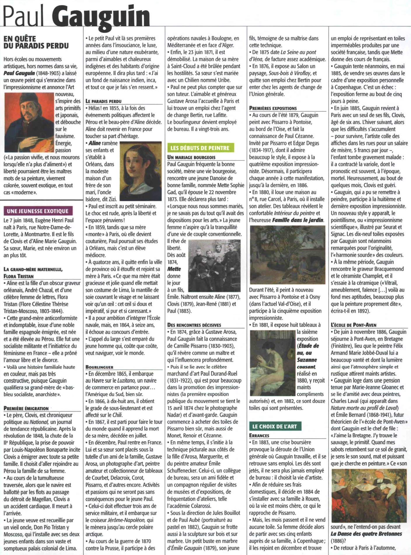 Prévisualisation du document GAUGUIN, Paul