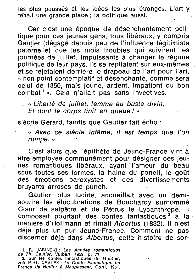 Prévisualisation du document GAUTIER ET LES JEUNES-FRANCE