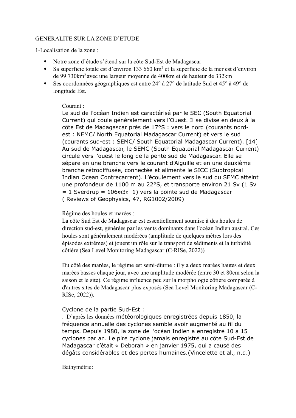 Prévisualisation du document GENERALITE SUR LA ZONE