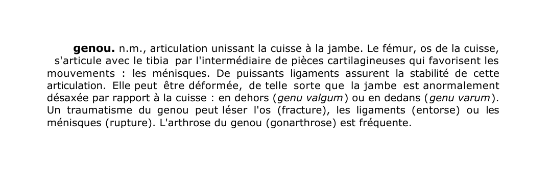 Prévisualisation du document genou.