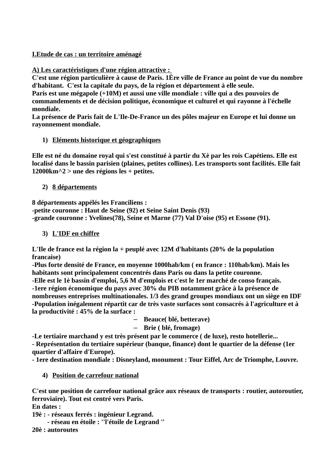 Prévisualisation du document Île de France, un territoire aménagé
