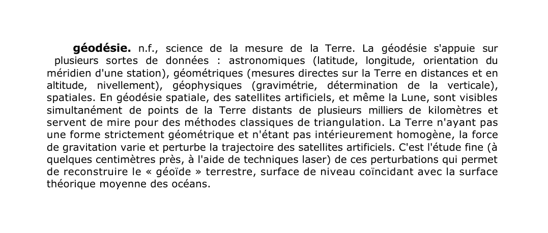 Prévisualisation du document géodésie.