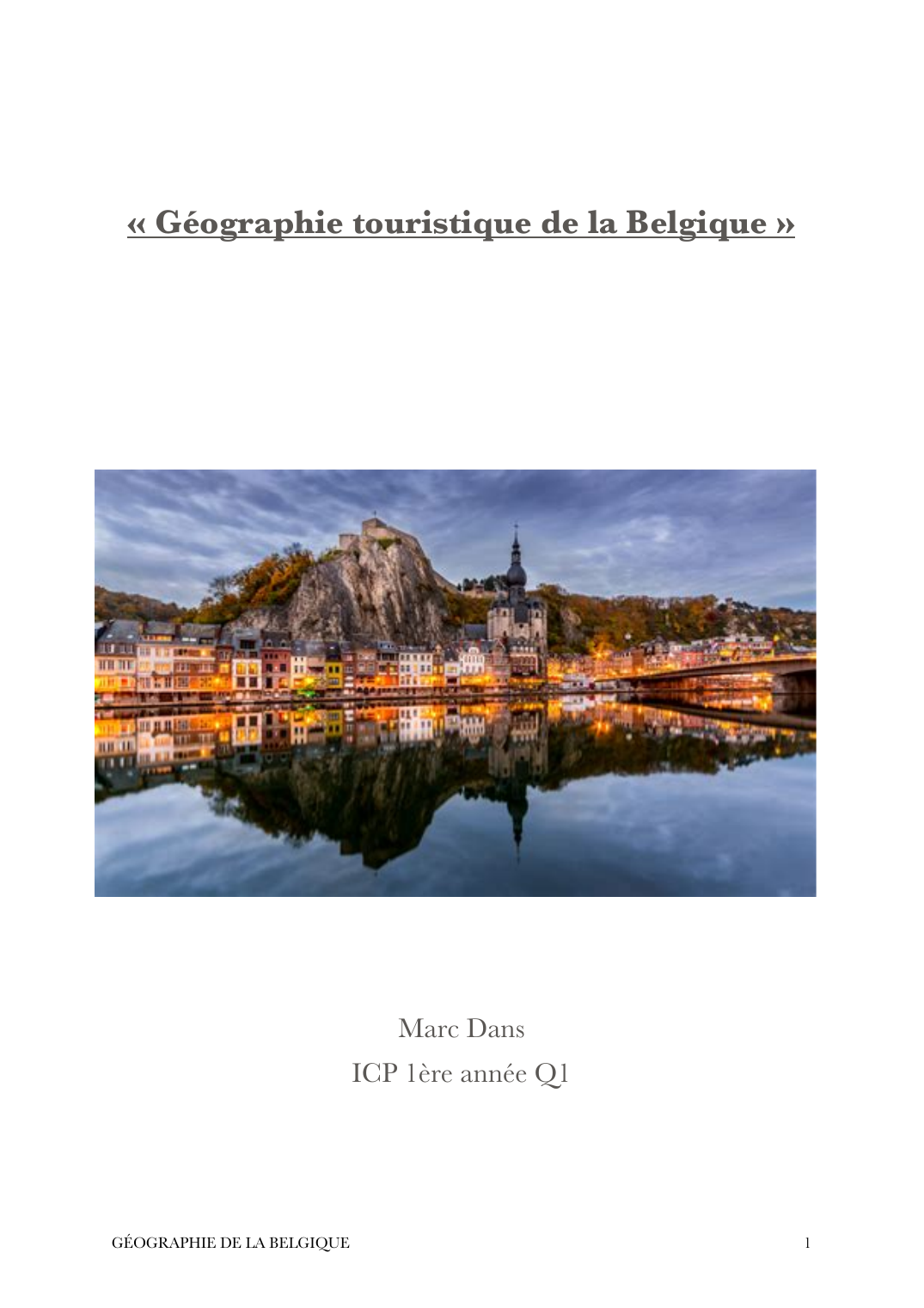 Prévisualisation du document Géographie de la Belgique