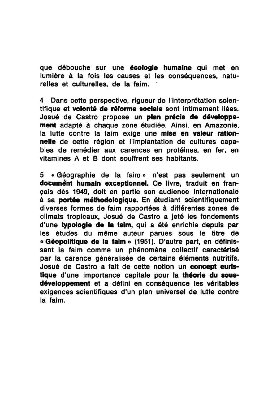 Prévisualisation du document Géographie de la faim de Castro (Josué de)