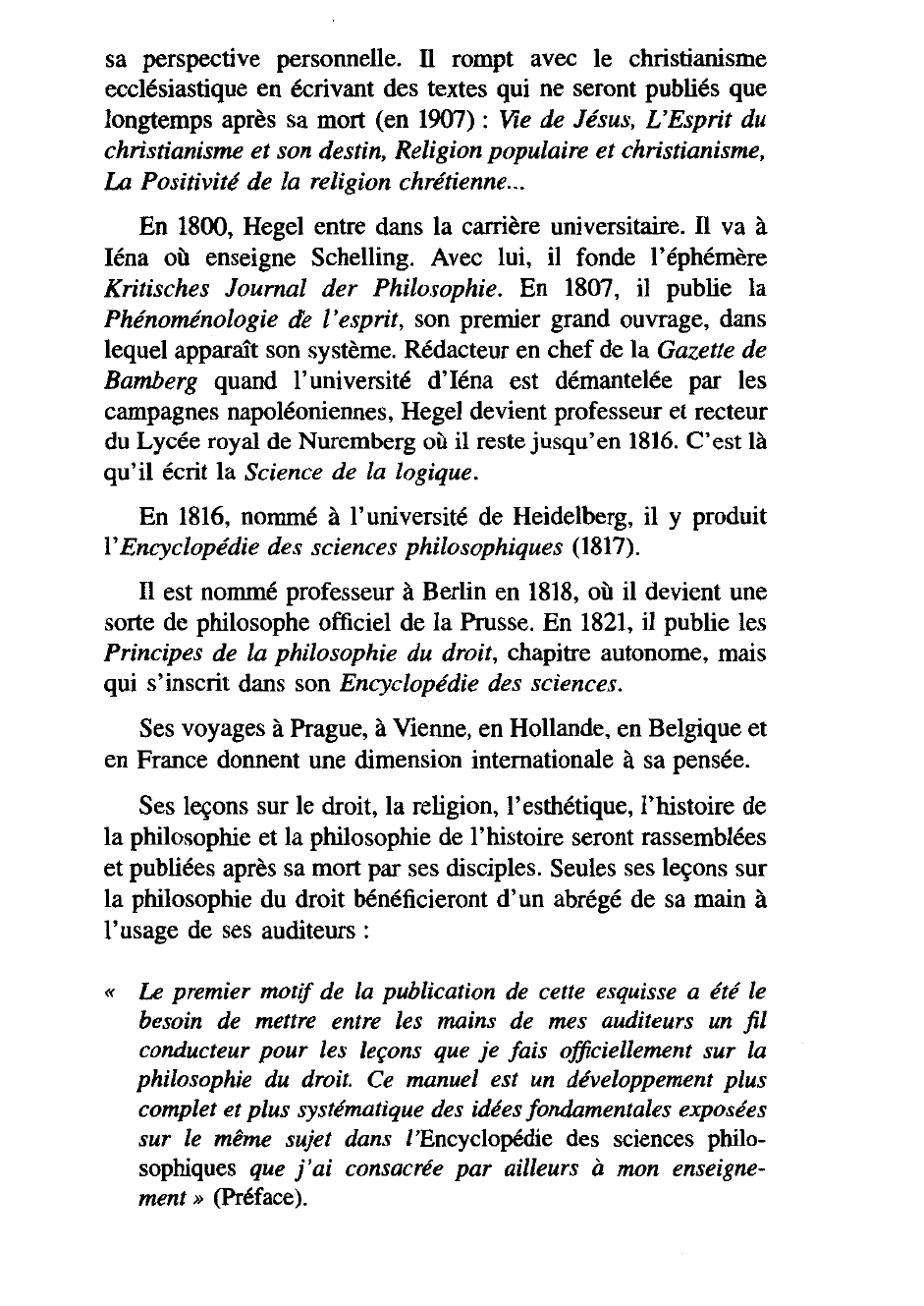 Prévisualisation du document Georg W.F. HEGEL 1770-1831 Principes de la philosophie du droit (analyse)