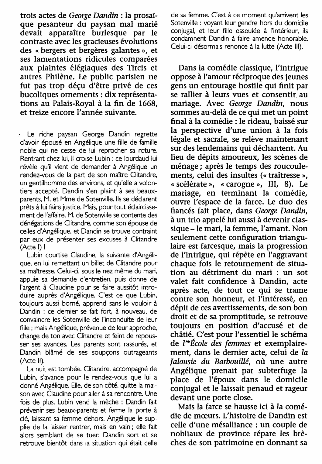 Prévisualisation du document George Dandin ou le Mari confondu de Molière (analyse détaillée)