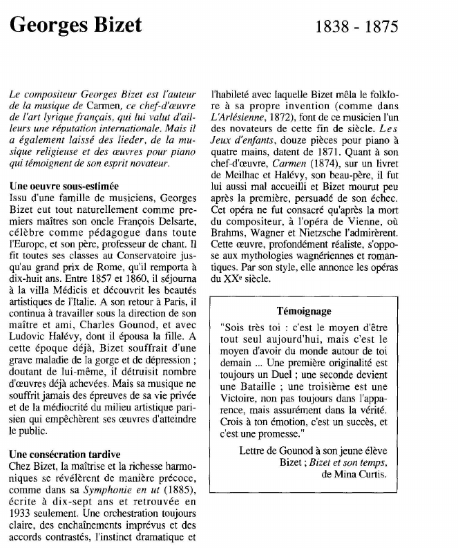 Prévisualisation du document Georges Bizet.