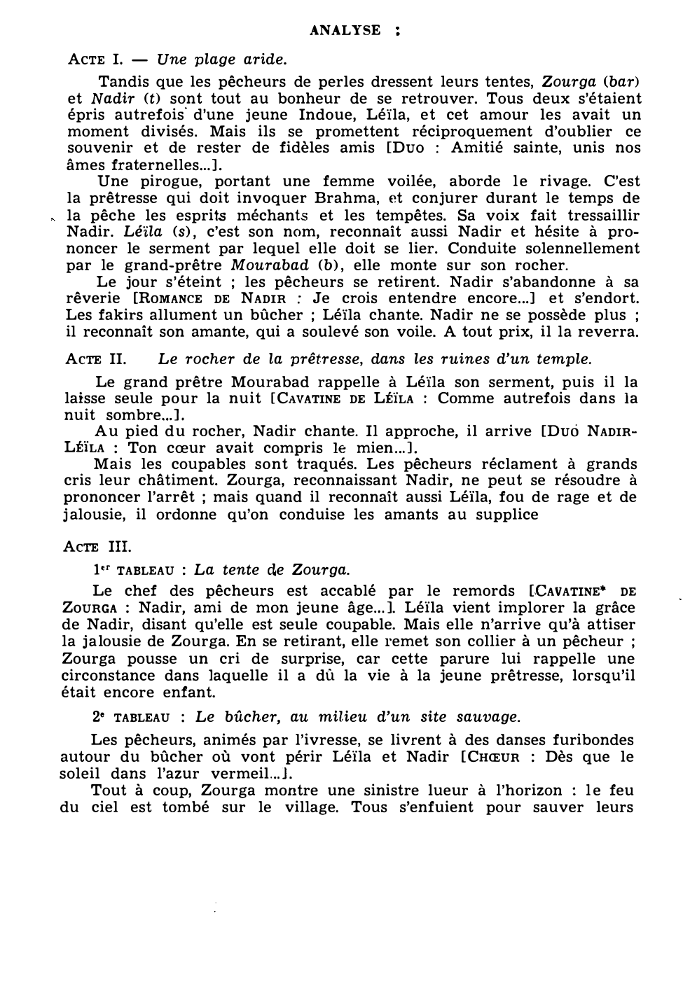 Prévisualisation du document Georges BIZET: LES PÊCHEURS DE PERLES (résumé et analyse de l’œuvre – Répertoire lyrique)