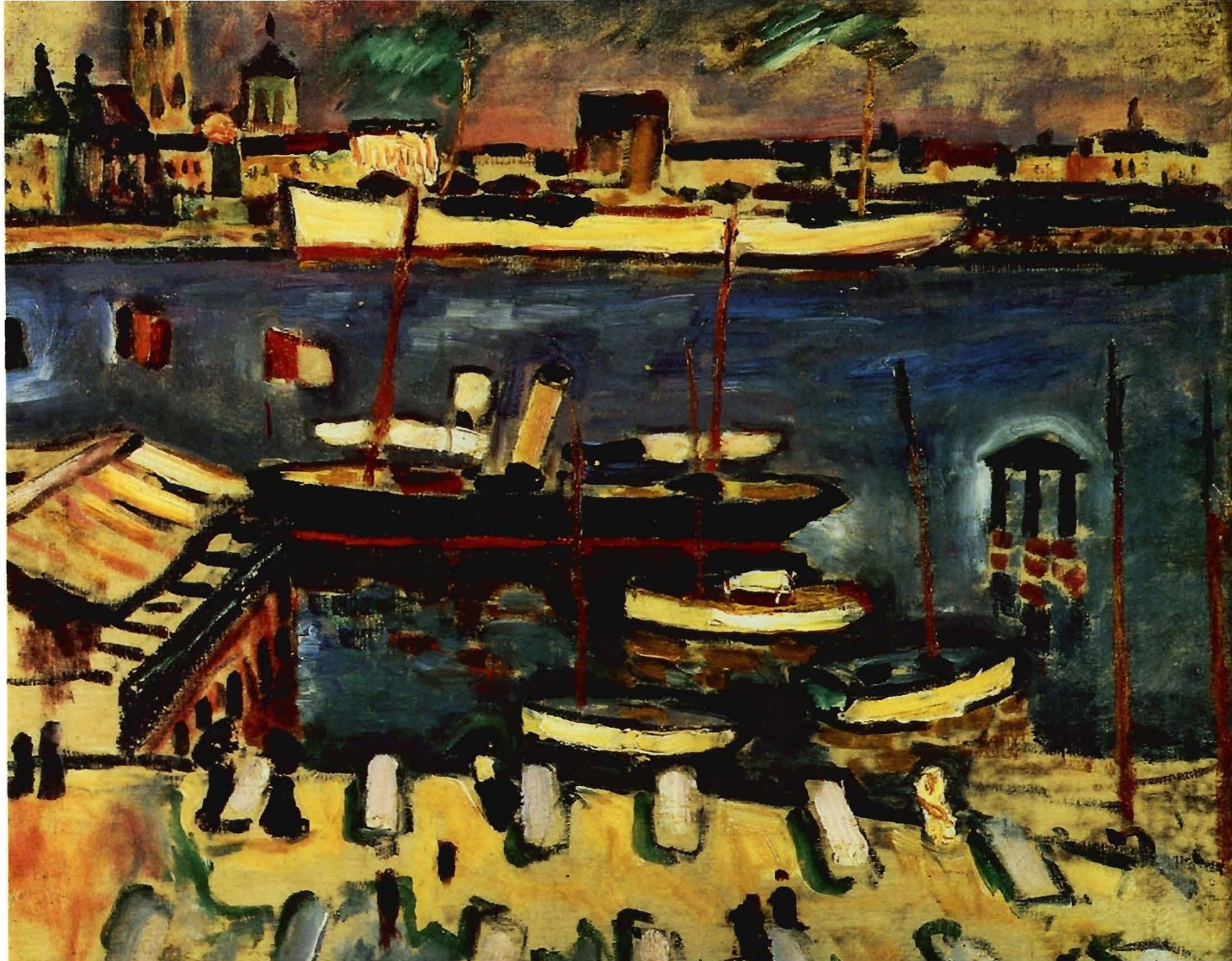 Prévisualisation du document Georges BRAQUE:
LE BATEAU BLANC.