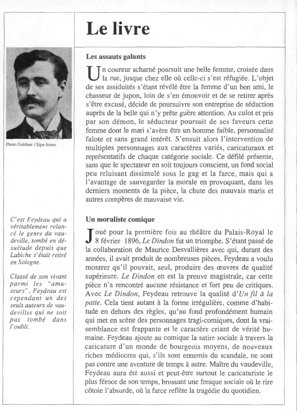 Prévisualisation du document Georges FEYDAU : Le Dindon