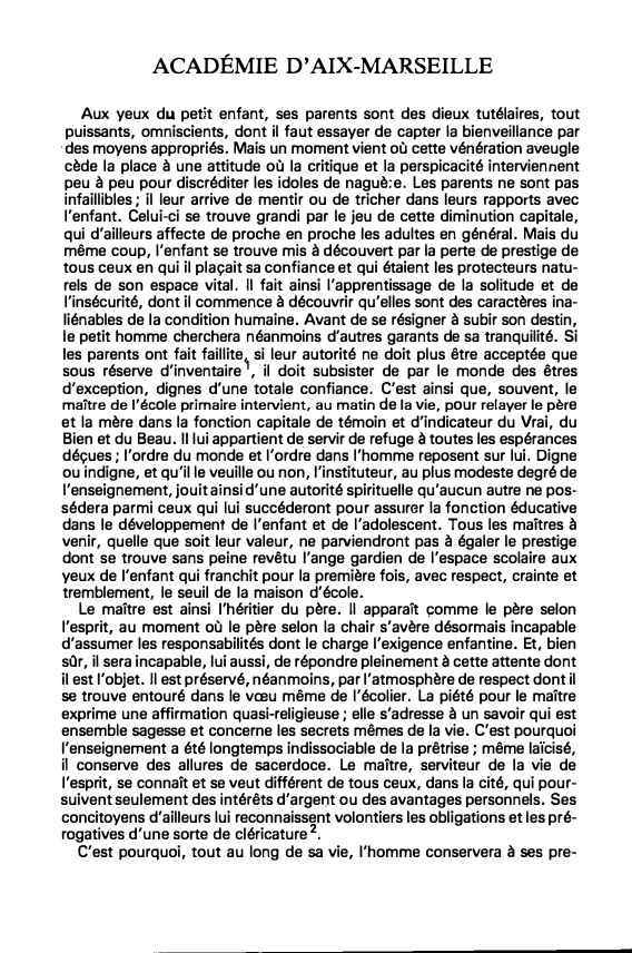 Prévisualisation du document Georges Gusdorf, Pourquoi des professeurs ? (1963).