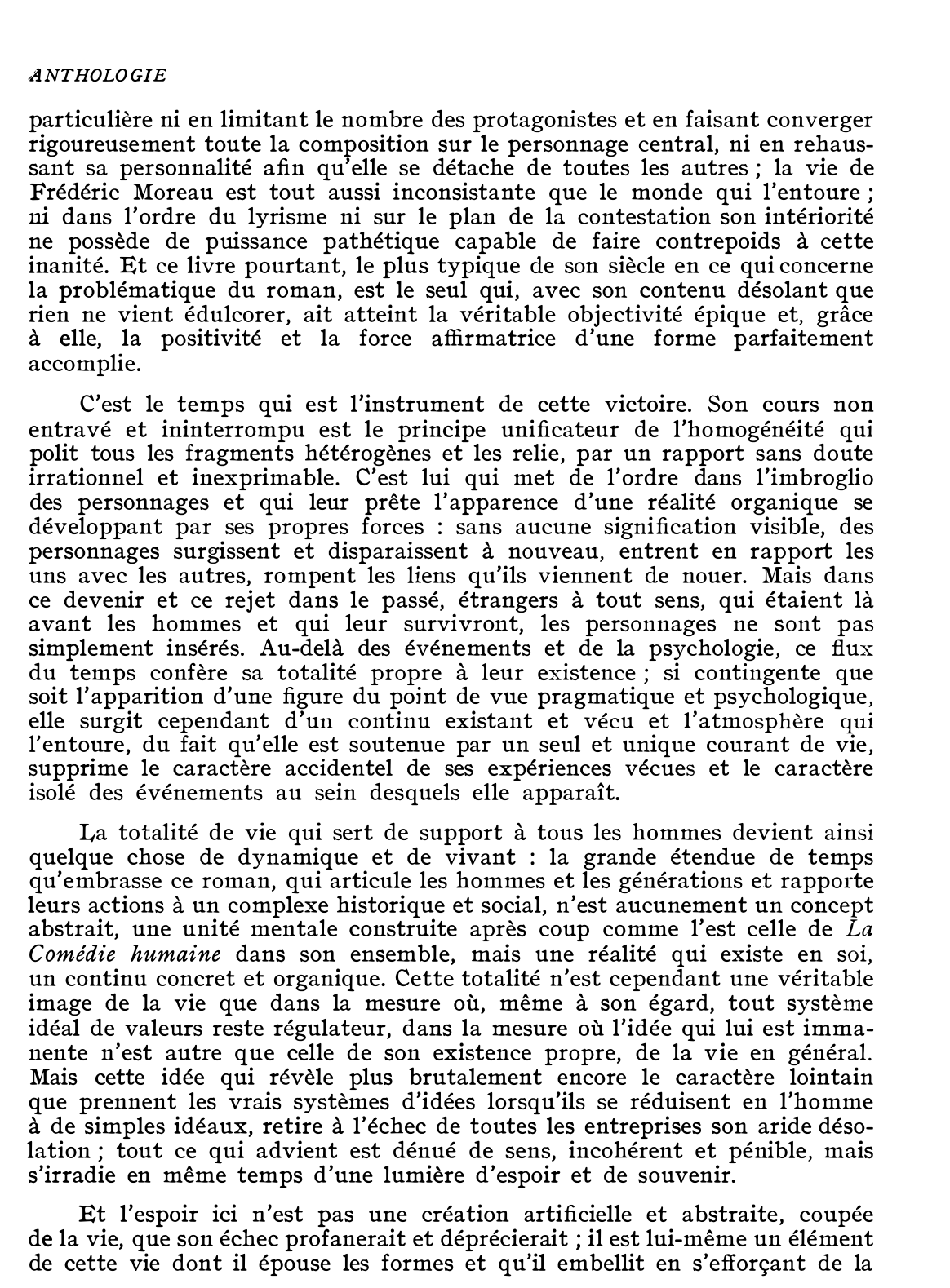 Prévisualisation du document Georges LUKACS (né en 1885):   « Le temps qui est l'instrument de cette victoire... »