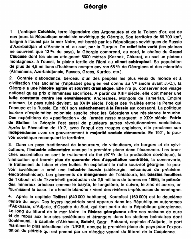 Prévisualisation du document Géorgie
