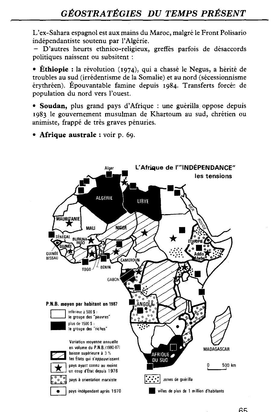 Prévisualisation du document GÉOSTRATÉGIES DU TEMPS PRÉSENT : L'AFRIQUE ACTUELLE
