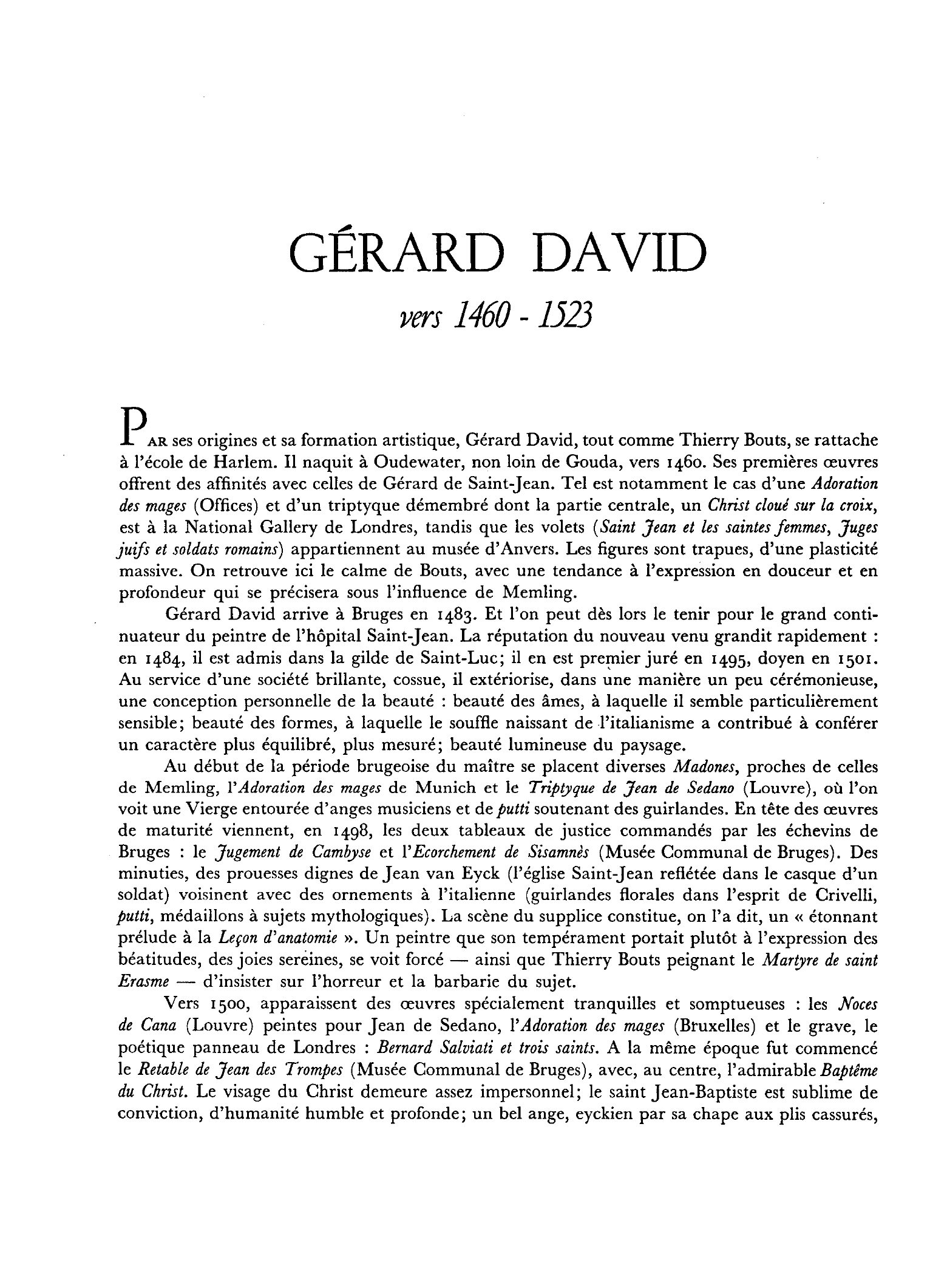 Prévisualisation du document Gérard David