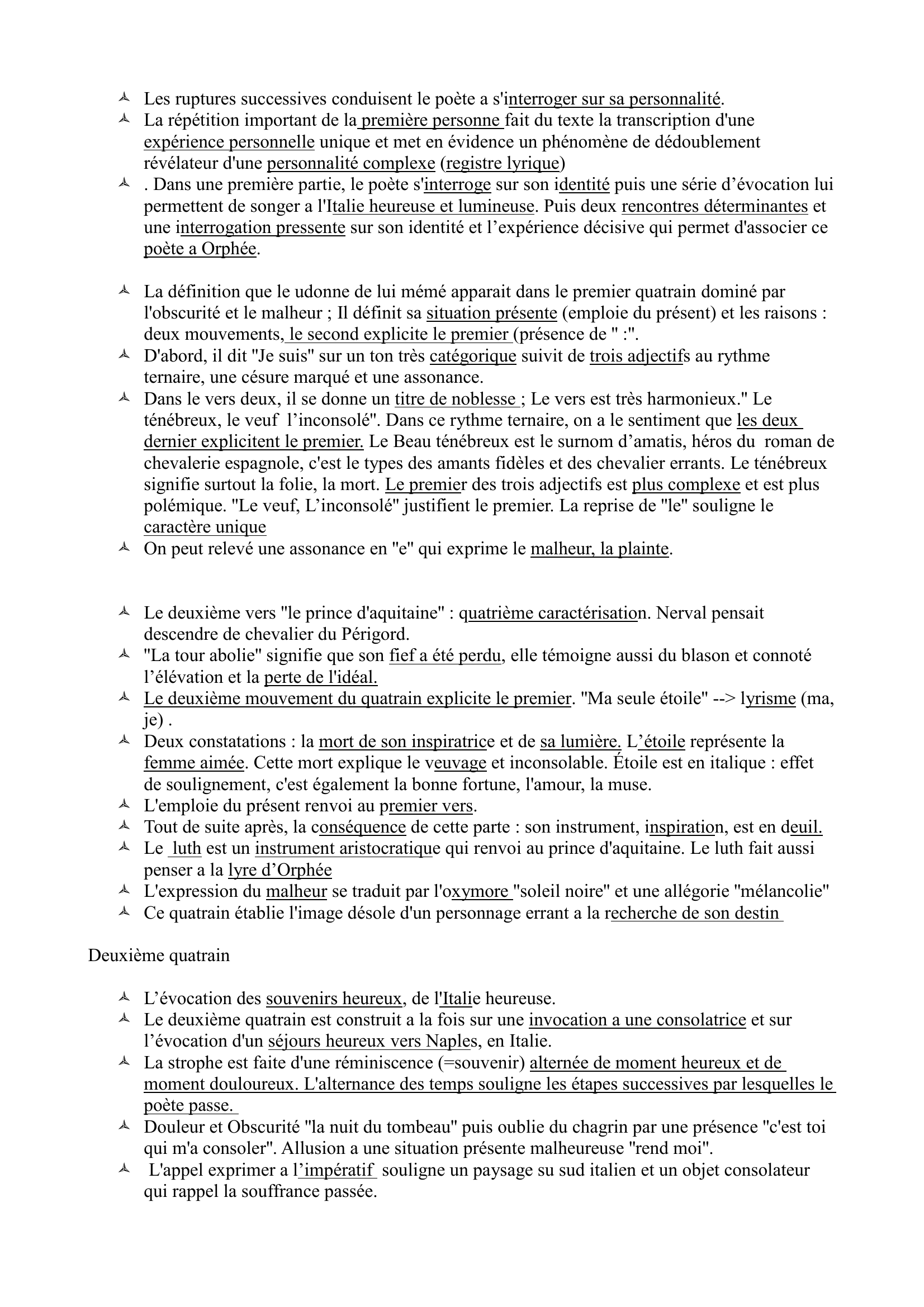 Prévisualisation du document Gérard de Nerval - El Desdichado (les Chimères)