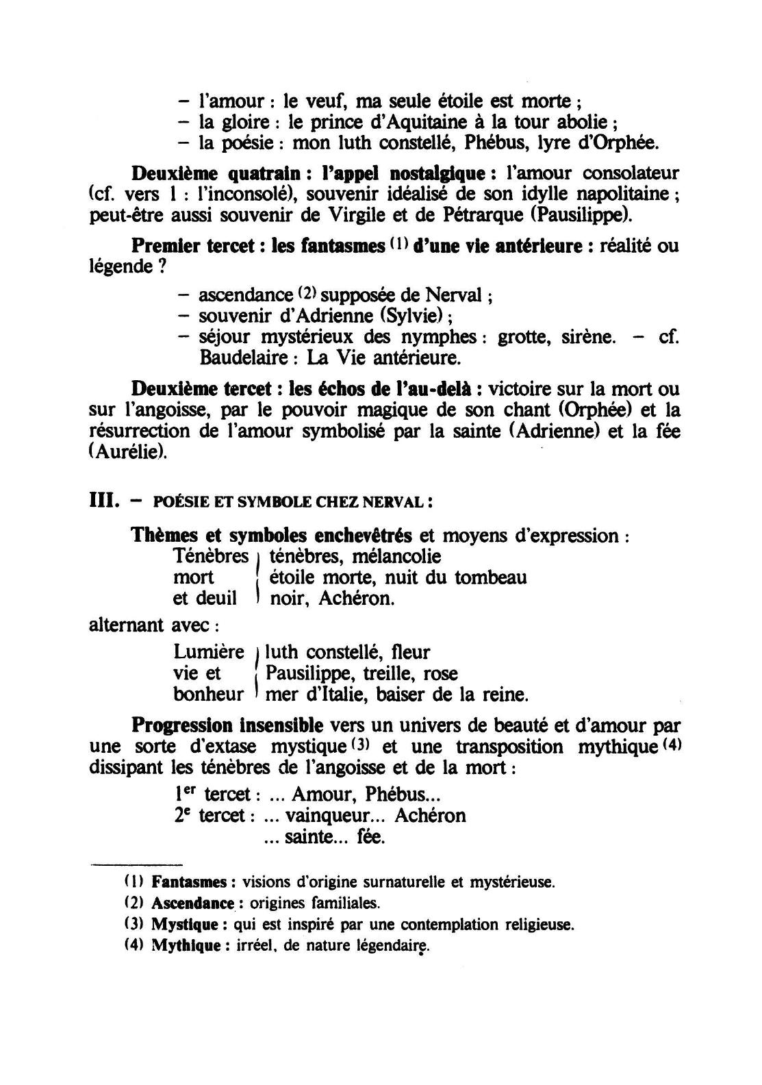 Prévisualisation du document GÉRARD DE NERVAL : Les Chimères - EL DESDICHADO (commentaire)