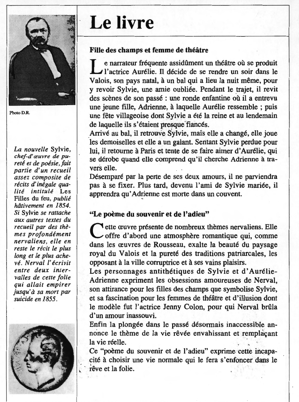 Prévisualisation du document Gérard de NERVAL : Sylvie