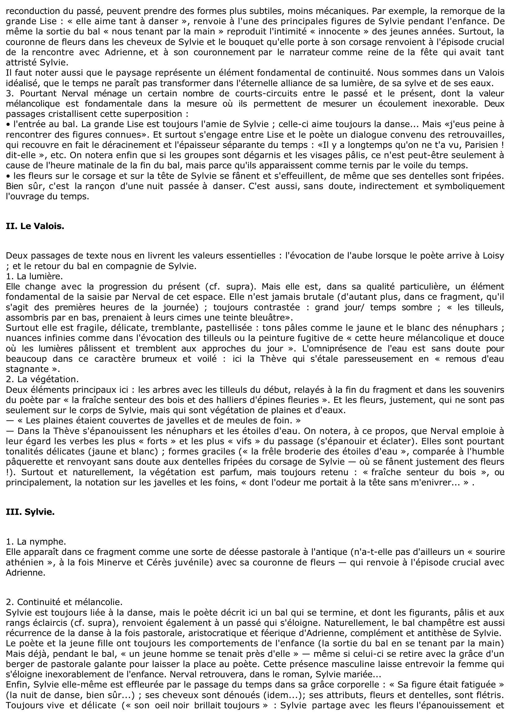 Prévisualisation du document Gérard de Nerval, Sylvie, ch. VIII.