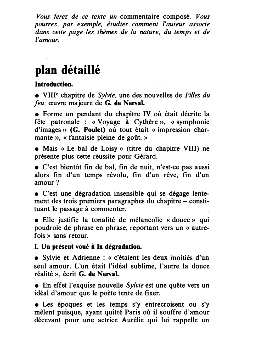 Prévisualisation du document Gérard de NERVAL, Sylvie, chap. VIII. (commentaire)