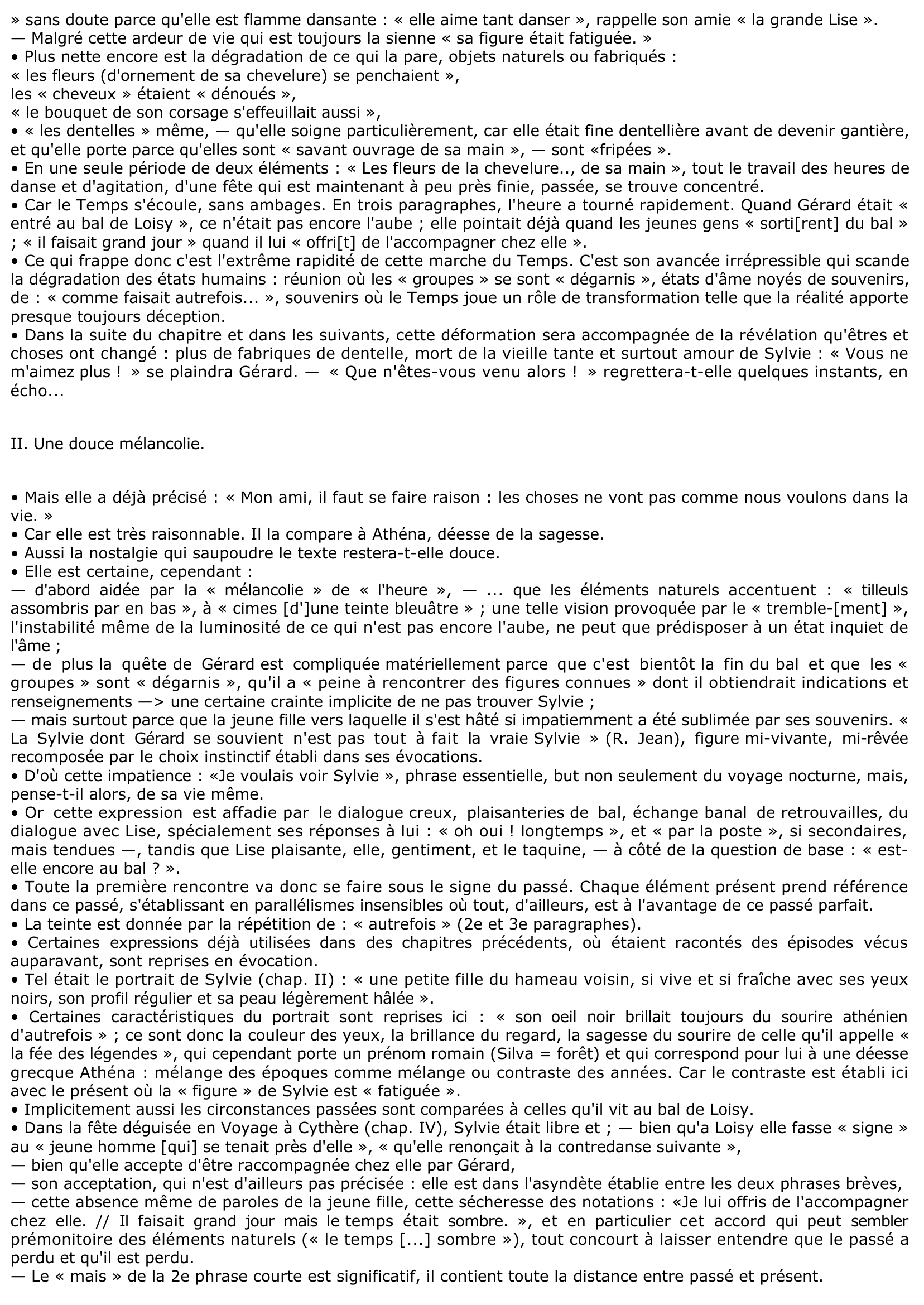 Prévisualisation du document Gérard de NERVAL, Sylvie, chap. VIII.