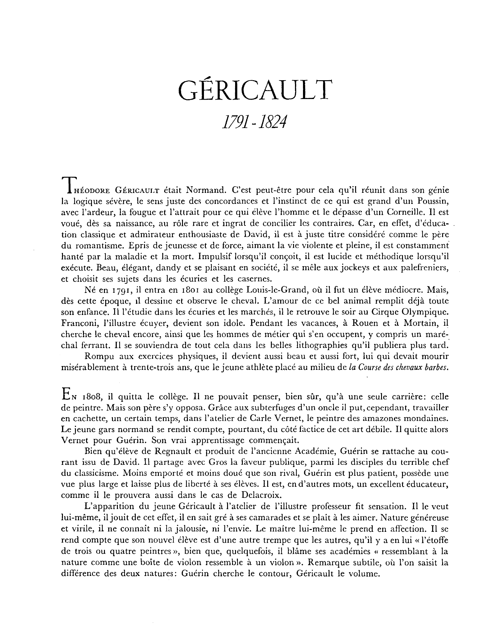 Prévisualisation du document Géricault