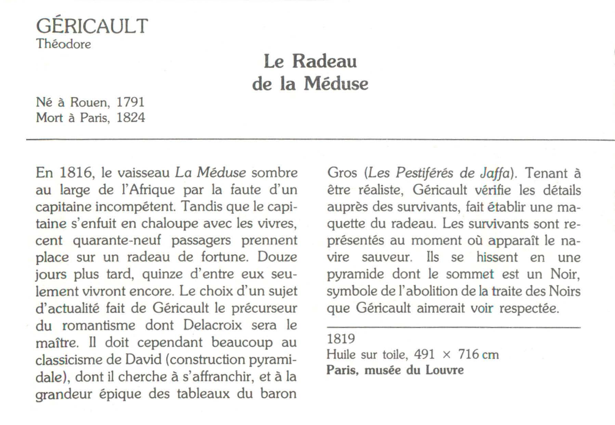 Prévisualisation du document GÉRICAULT Théodore : Le Radeau de la Méduse