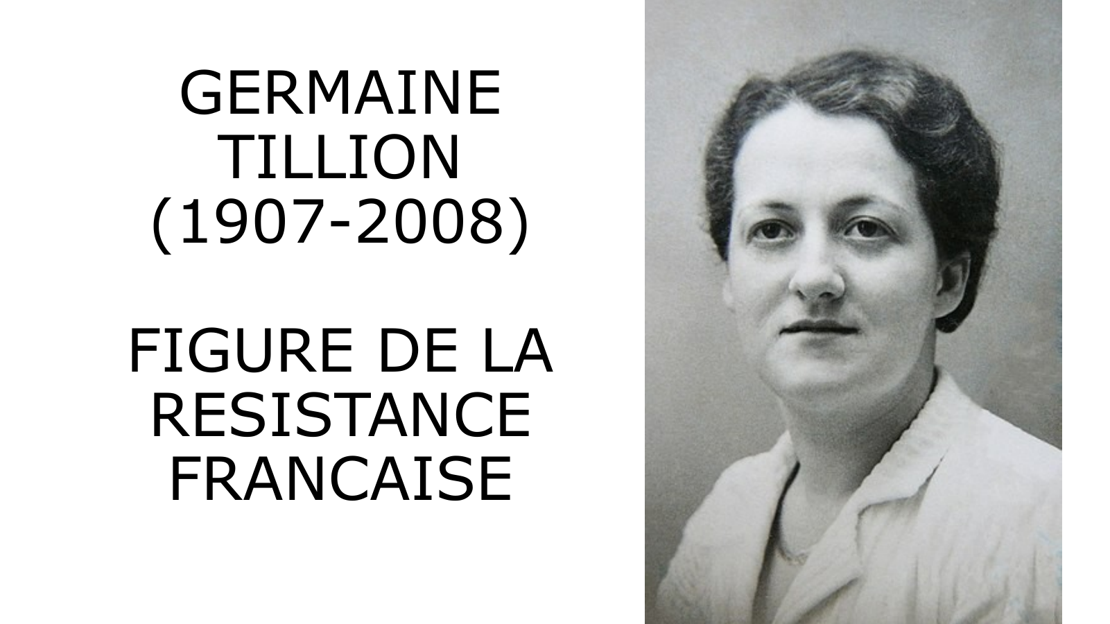 Prévisualisation du document Germaine Tillon